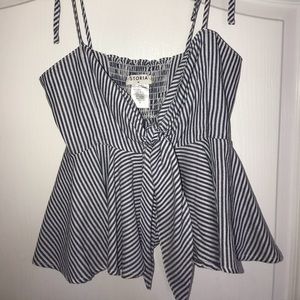 Blue and White Stripped Storia Top